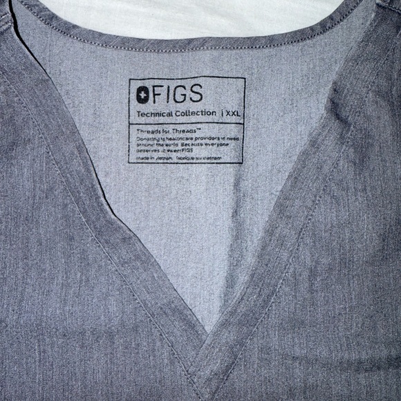 Figs Graphite Catarina Scrub Top XXL - Picture 4 of 6